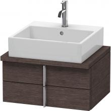 Duravit VE560507272 - Duravit Vero Two Drawer Vanity Unit For Console Dark Brushed Oak