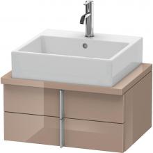 Duravit VE560508686 - Duravit Vero Two Drawer Vanity Unit For Console Cappuccino