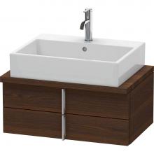 Duravit VE560606969 - Duravit Vero Two Drawer Vanity Unit For Console Walnut Brushed