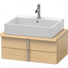 Duravit VE560607171 - Duravit Vero Two Drawer Vanity Unit For Console Mediterranean Oak