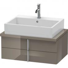 Duravit VE560608989 - Duravit Vero Two Drawer Vanity Unit For Console Flannel Gray