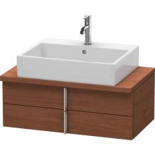 Duravit VE560701313 - Duravit Vero Two Drawer Vanity Unit For Console American Walnut