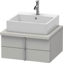 Duravit VE561500707 - Duravit Vero Two Drawer Vanity Unit For Console Concrete Gray