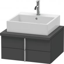 Duravit VE561504949 - Duravit Vero Two Drawer Vanity Unit For Console Graphite