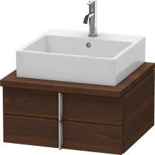 Duravit VE561506969 - Duravit Vero Two Drawer Vanity Unit For Console Walnut Brushed