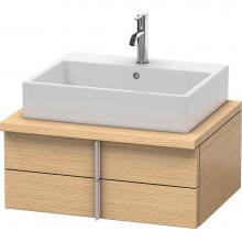 Duravit VE561601212 - Duravit Vero Two Drawer Vanity Unit For Console Brushed Oak