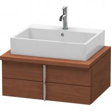 Duravit VE561601313 - Duravit Vero Two Drawer Vanity Unit For Console American Walnut