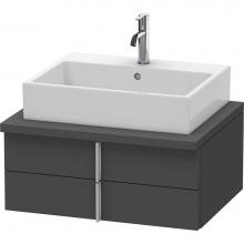 Duravit VE561604949 - Duravit Vero Two Drawer Vanity Unit For Console Graphite