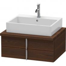 Duravit VE561606969 - Duravit Vero Two Drawer Vanity Unit For Console Walnut Brushed