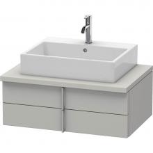 Duravit VE561700707 - Duravit Vero Two Drawer Vanity Unit For Console Concrete Gray