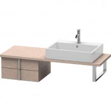 Duravit VE562701111 - Duravit Vero Two Drawer Low Cabinet For Console Cashmere Oak