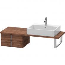 Duravit VE562702121 - Duravit Vero Two Drawer Low Cabinet For Console Walnut Dark