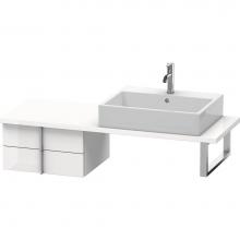 Duravit VE562702222 - Duravit Vero Two Drawer Low Cabinet For Console White