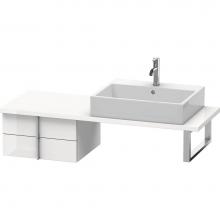 Duravit VE562708585 - Duravit Vero Two Drawer Low Cabinet For Console White