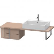 Duravit VE562708686 - Duravit Vero Two Drawer Low Cabinet For Console Cappuccino