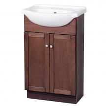 Foremost COCA2135 - Columbia 22 inch cherry euro bath vanity with vitreous china vanity