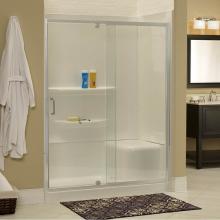 Foremost CVDP6069-CL-SV - Cove 1/4'' Frameless Pivot Shower Door and In Line Panel Door