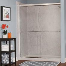 Foremost CVSS4872-CS-SV - Cove 1/4'' Frameless S-Cut By-Pass Sliding Shower Door