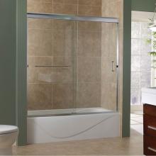 Foremost MRST6060-CL-SV - Marina 3/8'' Frameless By-Pass Sliding Tub Door