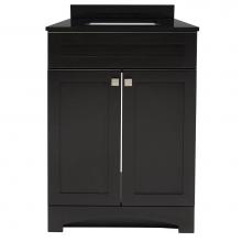 Foremost MXBVT2522-BGR - Monterrey 25'' Black Coffee Vanity with Black Galaxy Granite Top