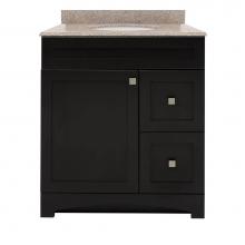 Foremost MXBVT3122-MB - Monterrey 31'' Black Coffee Vanity with Mohave Beige Granite Top