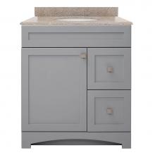 Foremost MXGVT3122-MB - Monterrey 31'' Cool Grey Vanity with Mohave Beige Granite Top