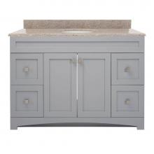 Foremost MXGVT4922-MB - Monterrey 49'' Cool Grey Vanity with Mohave Beige Granite Top