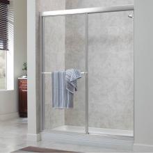 Foremost TDSS4470-CL-SV - Tides Framed By-Pass Sliding Shower Door