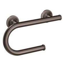 Moen LR2352DOWB - Old world bronze 8'' grab bar with paper holder