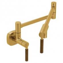 Moen S6652BG - Brushed gold two-handle kitchen faucet