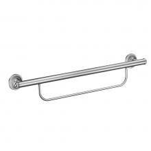 Moen LR2350DCH - Chrome 24'' Grab Bar With Towel Bar