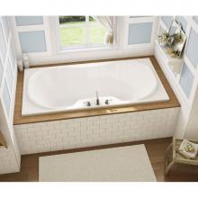 Maax 101227-108-001 - Cambridge 71.5 in. x 35.75 in. Drop-in Bathtub with Aerosens System Center Drain in White