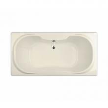 Maax 101227-107-004 - Cambridge 71.5 in. x 35.75 in. Drop-in Bathtub with Hydrosens System Center Drain in Bone