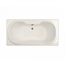 Maax 101227-107-007 - Cambridge 71.5 in. x 35.75 in. Drop-in Bathtub with Hydrosens System Center Drain in Biscuit