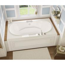 Maax 101250-107-001 - Antigua 71.75 in. x 41.75 in. Drop-in Bathtub with Hydrosens System Center Drain in White