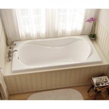 Maax 102723-107-001 - Cocoon 65.875 in. x 36 in. Drop-in Bathtub with Hydrosens System End Drain in White