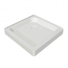 Maax 105054-000-001 - SQ 36.125 in. x 36.125 in. x 6.125 in. Square Corner Shower Base with Center Drain in White