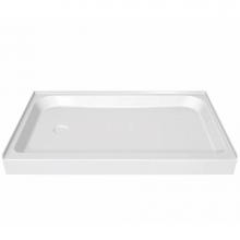 Maax 105055-R-000-001 - MAAX 59.75 in. x 30.125 in. x 6.125 in. Rectangular Alcove Shower Base with Right Drain in White