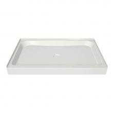 Maax 105059-000-001 - MAAX 47.75 in. x 36.125 in. x 6.125 in. Rectangular Alcove Shower Base with Center Drain in White