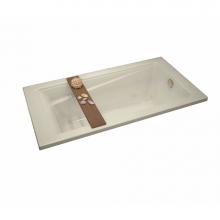 Maax 105459-108-004 - New Town 59.75 in. x 32 in. Drop-in Bathtub with Aerosens System End Drain in Bone