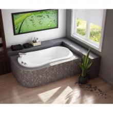 Maax 105642-000-001 - Murmur 60.125 in. x 33.625 in. Drop-in Bathtub with End Drain in White