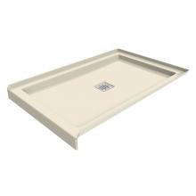 Maax 420002-504-004 - B3 Base 4834 Square Drain Alcove-Deep Installation Bone / Natural