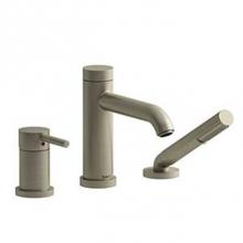 Riobel CS16BN-EX - 3-piece Type P (pressure balance) deck-mount tub filler with hand shower EXPANSION PEX