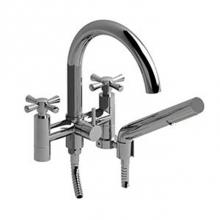 Riobel ED06+C - 6'' tub filler with hand shower