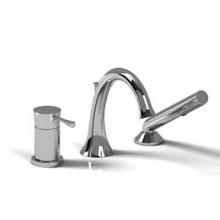 Riobel TED16C - 3-piece Type P (pressure balance) deck-mount tub filler with Handshower trim