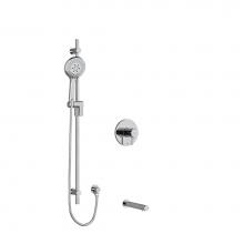 Riobel KIT1244PATMC - 1/2'' 2-way Type T/P (thermostatic/pressure balance) coaxial system with spout and hand