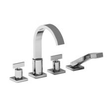 Riobel PFTQ12TC - 4-Piece Deck-Mount Tub Filler With Hand Shower