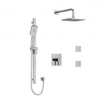 Riobel KIT3545PFTQC - Type T/P (Thermostatic/Pressure Balance) 1/2'' Coaxial 3-Way System, Hand Shower Rail, E