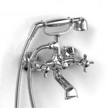 Riobel RT06XC - 6'' tub filler with hand shower