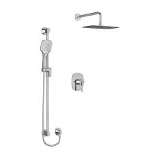 Riobel KIT323VYC - Type T/P (thermostatic/pressure balance) 1/2'' coaxial 2-way system with hand shower and